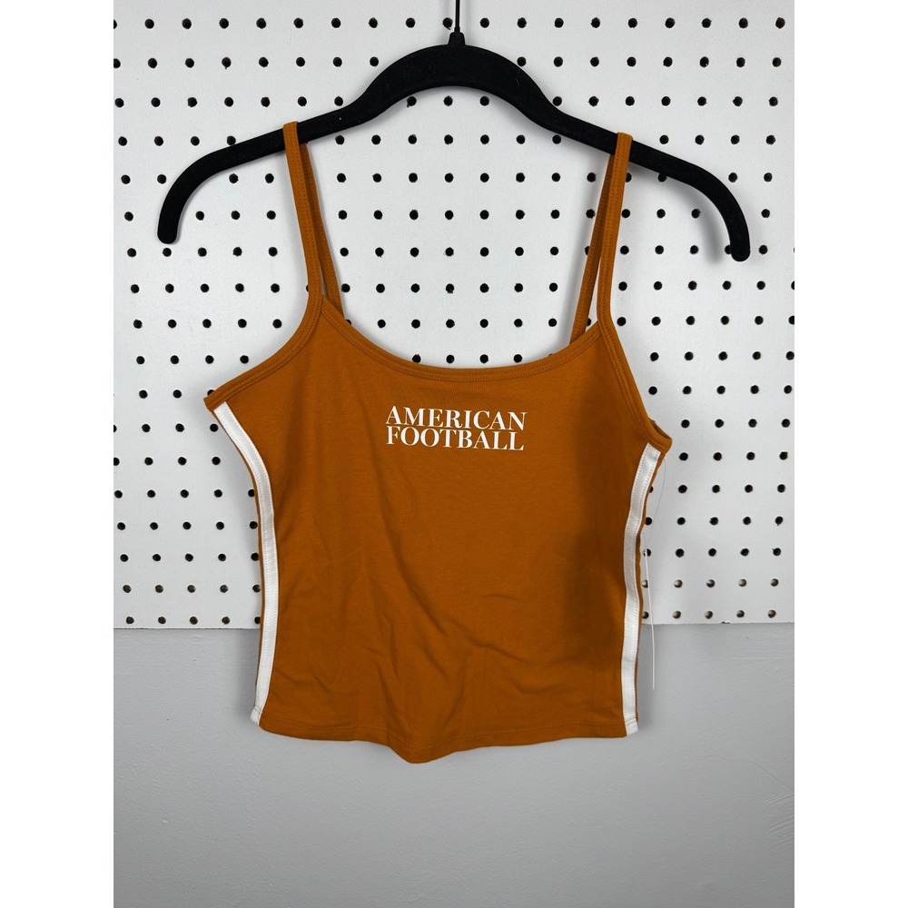 Wild Fable American Football Burnt Orange Side Stripe Cami Tank Top XXS NWT